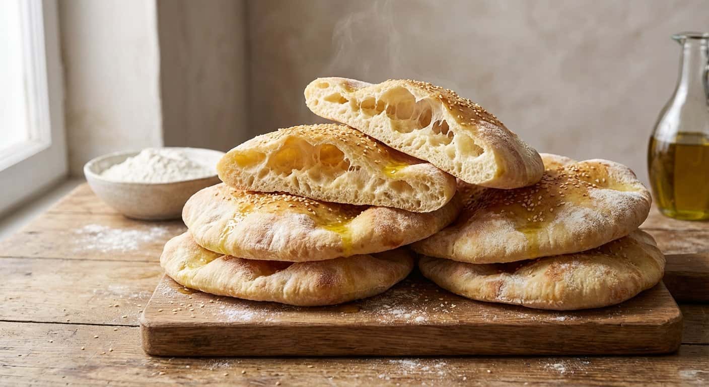 Panes Pita de Fermentación Larga