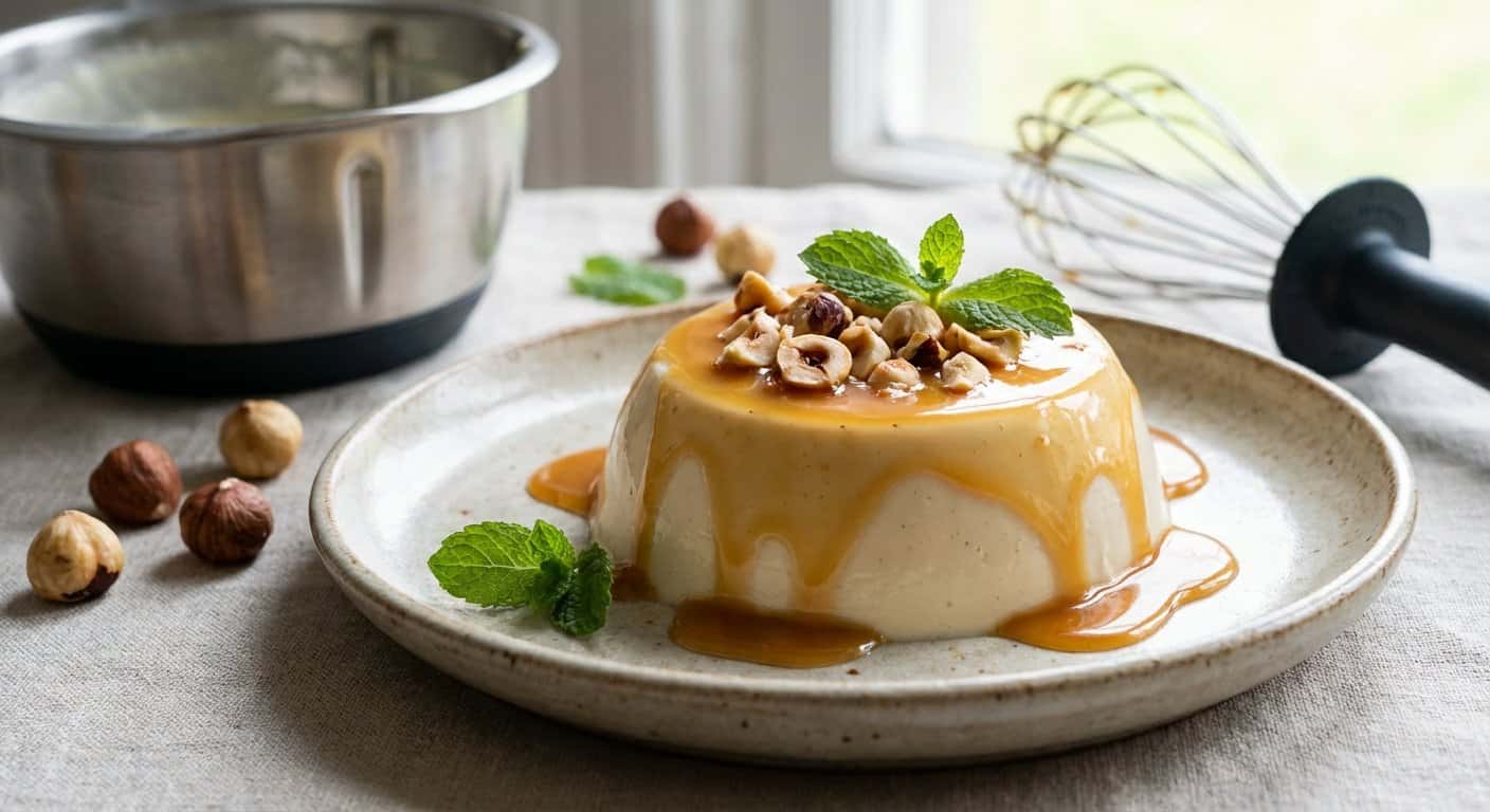 Panna Cotta de Avellana en Thermomix