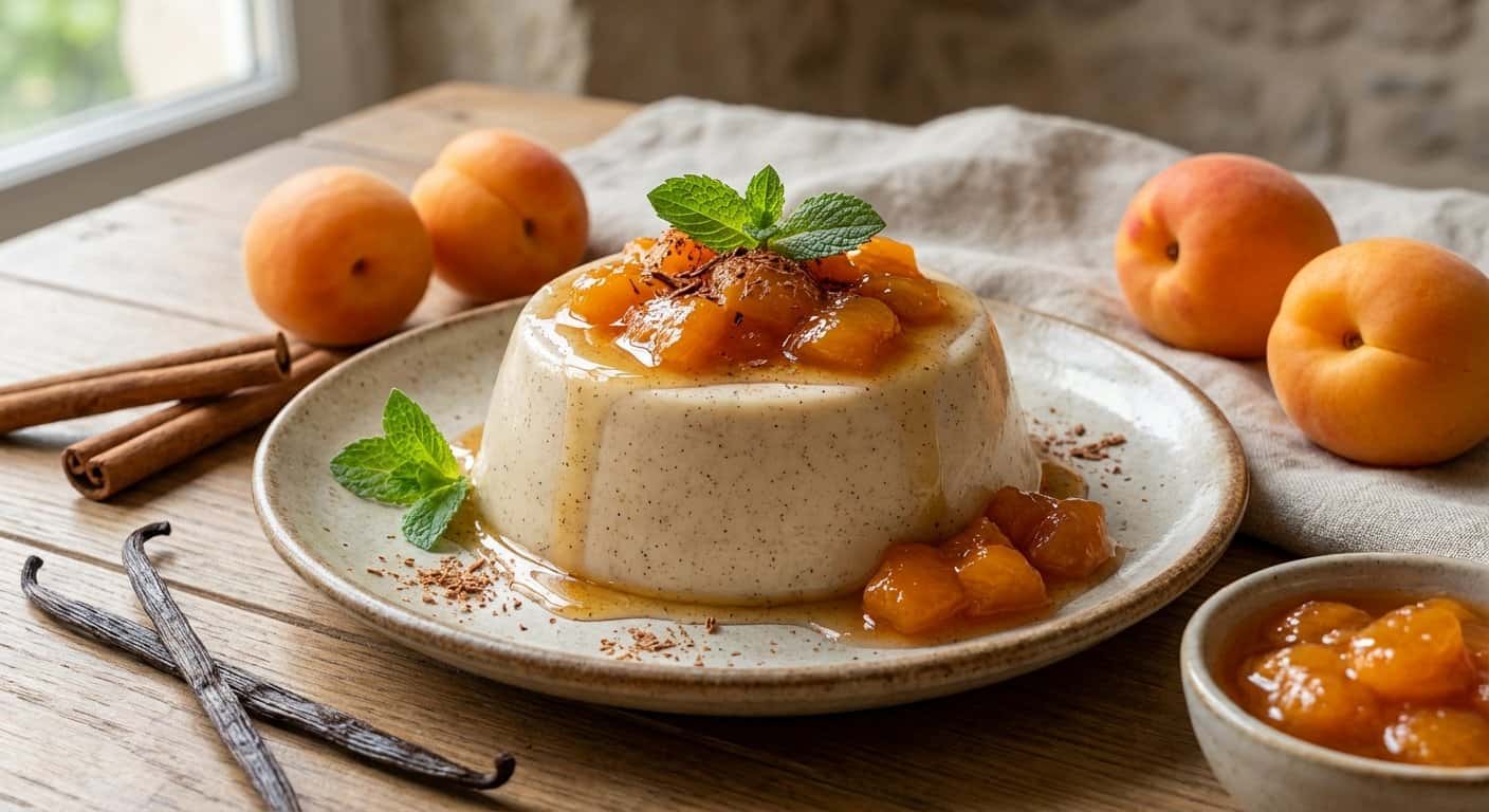 Panna Cotta de Canela con Albaricoque