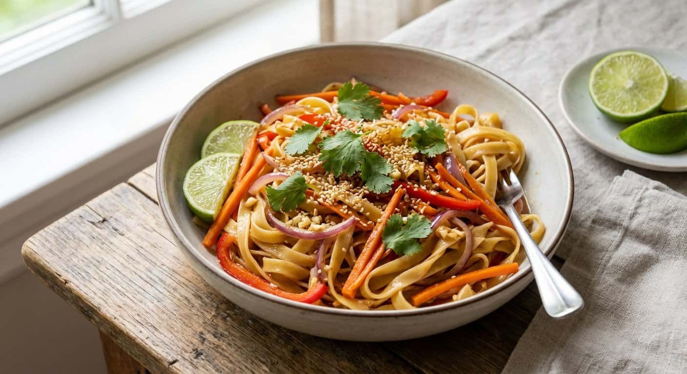 Pasta Salteada con Zanahoria y Especias