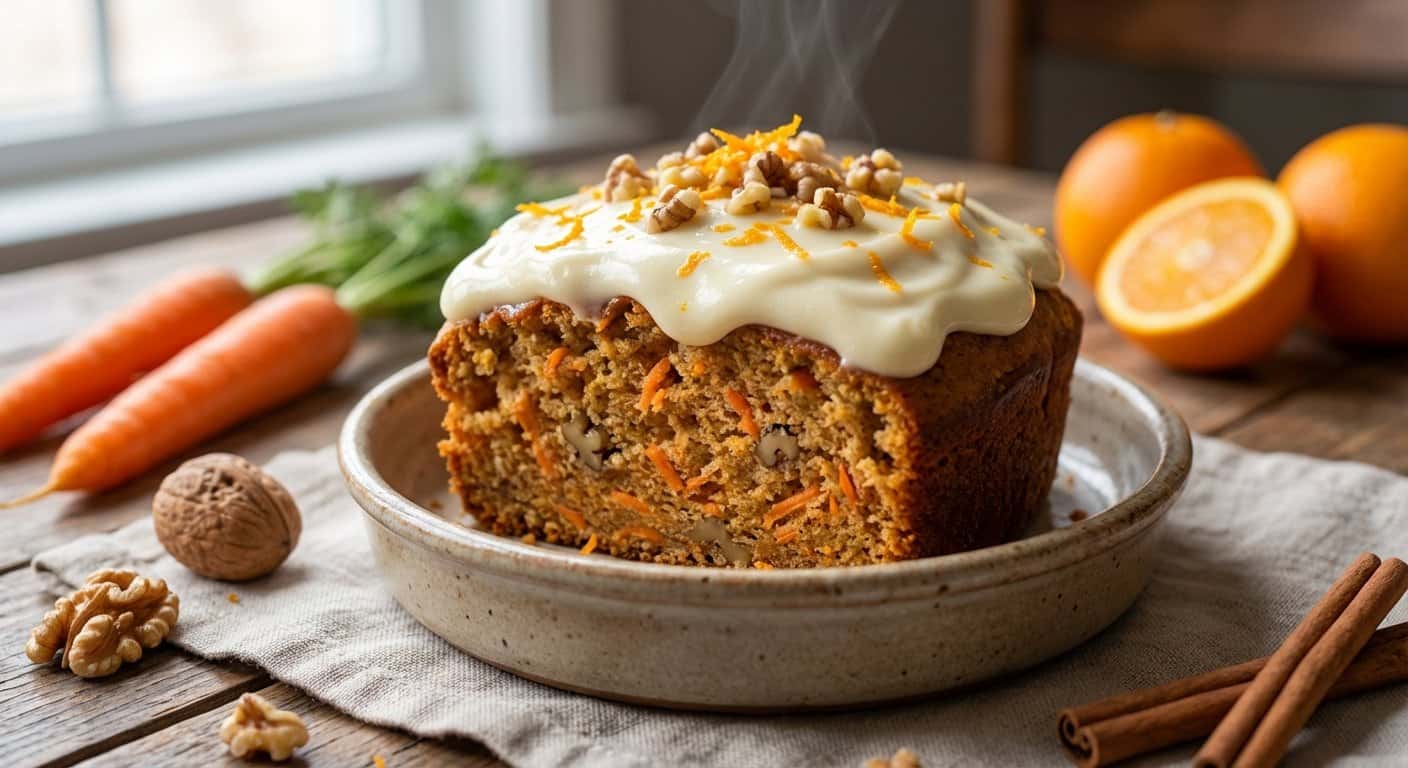 Pastel de zanahoria individual en airfryer