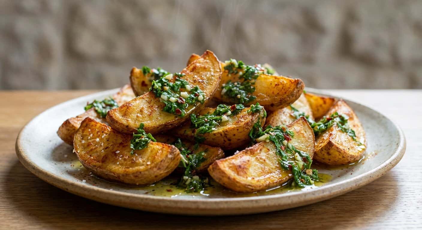Patatas al horno con chimichurri