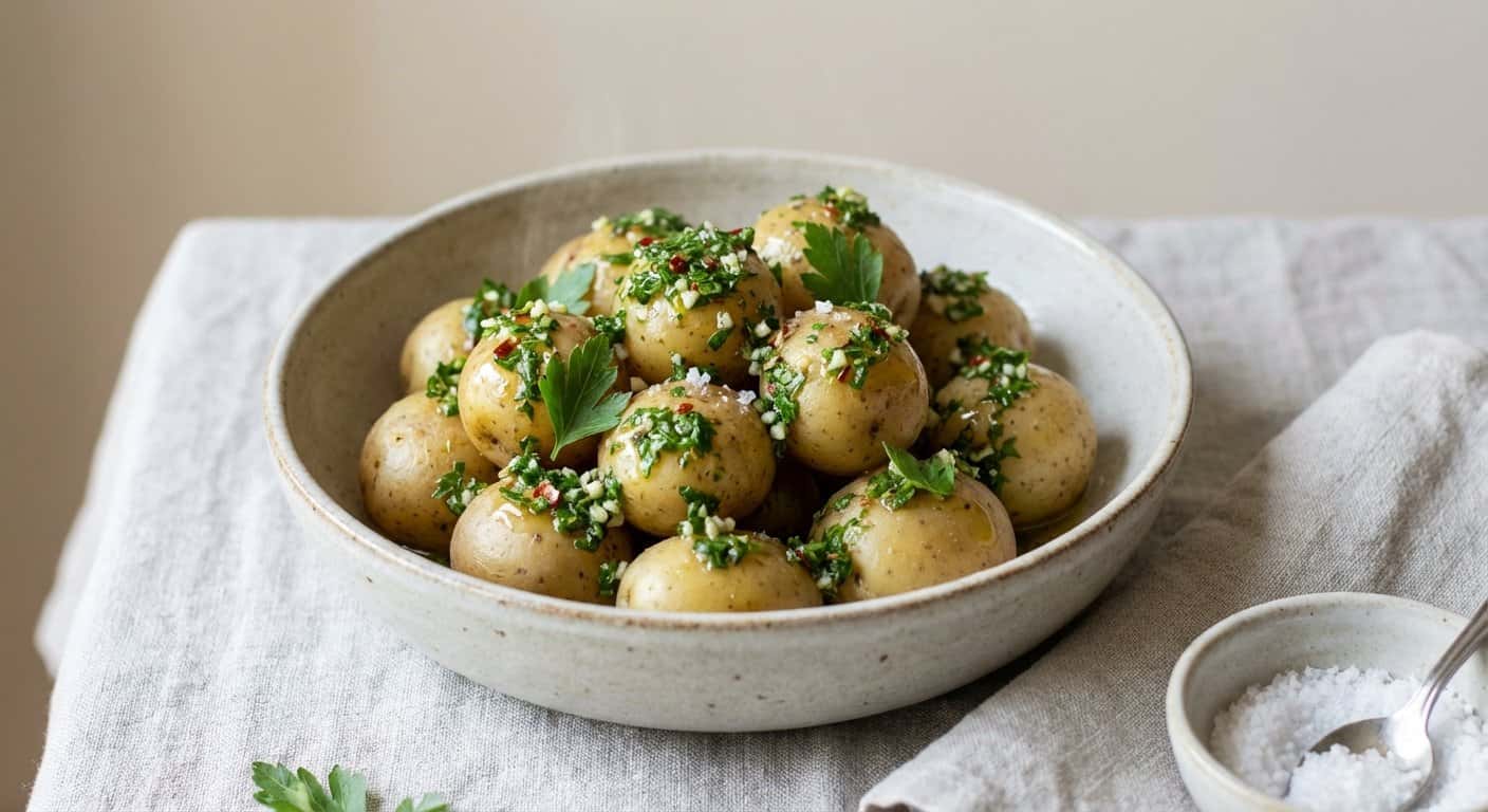 Patatas al Vapor con Chimichurri