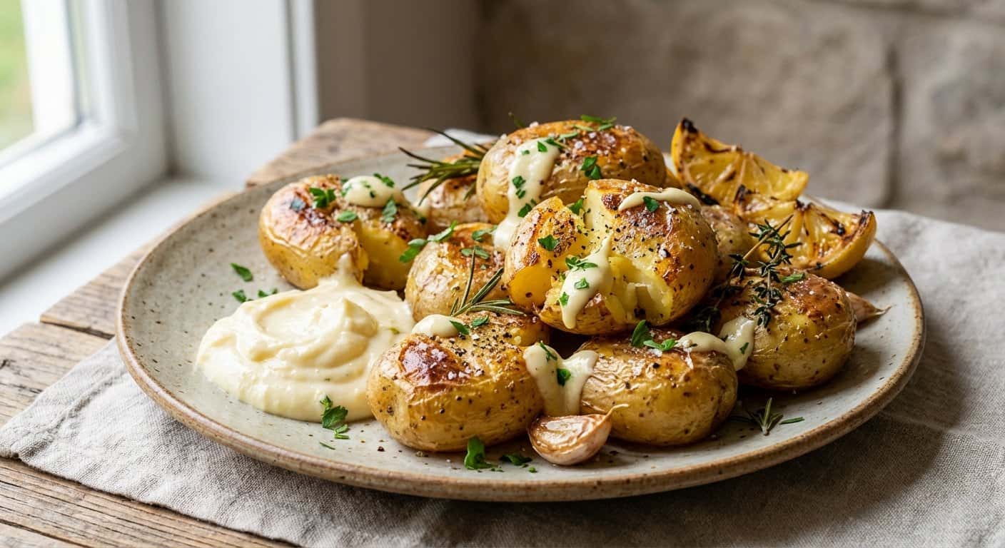 Patatas Asadas con Alioli
