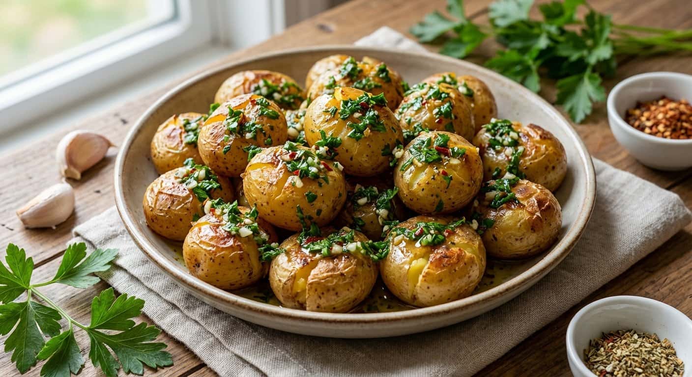 Patatas Asadas con Chimichurri