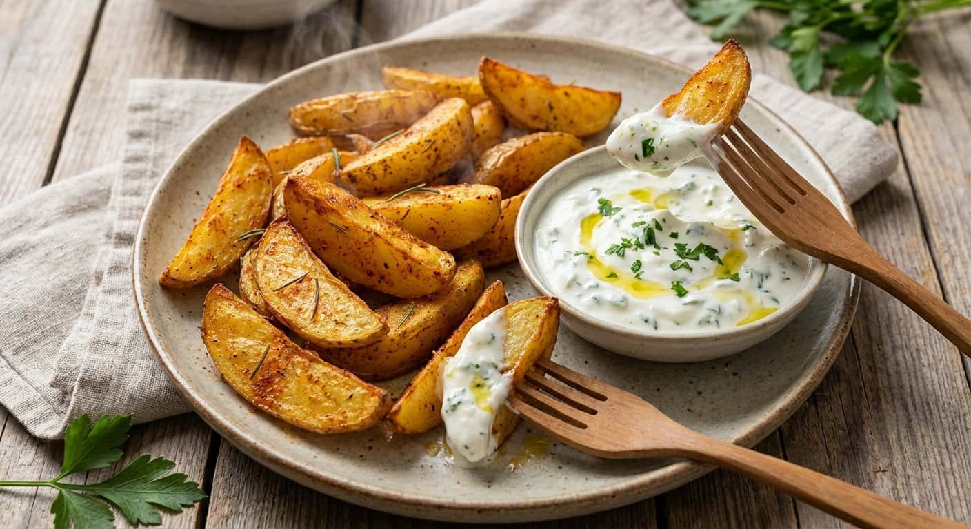 Patatas Asadas con Salsa de Yogur