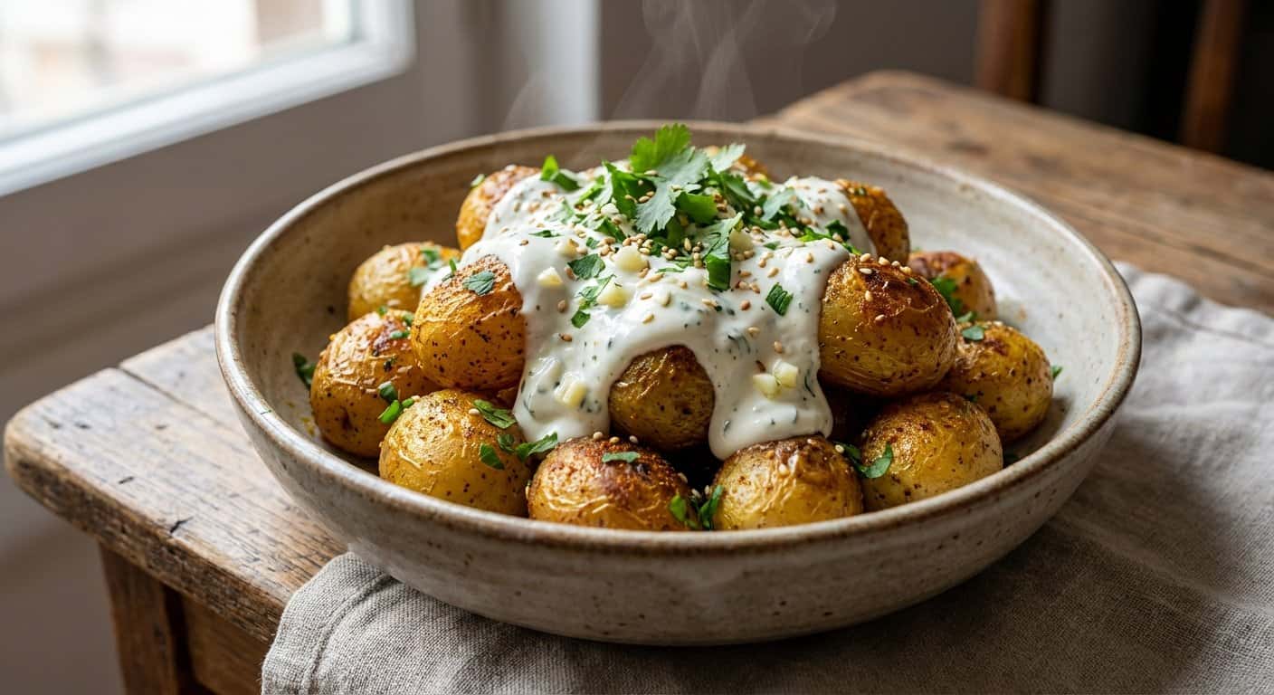 Patatas Especiadas con Salsa de Yogur