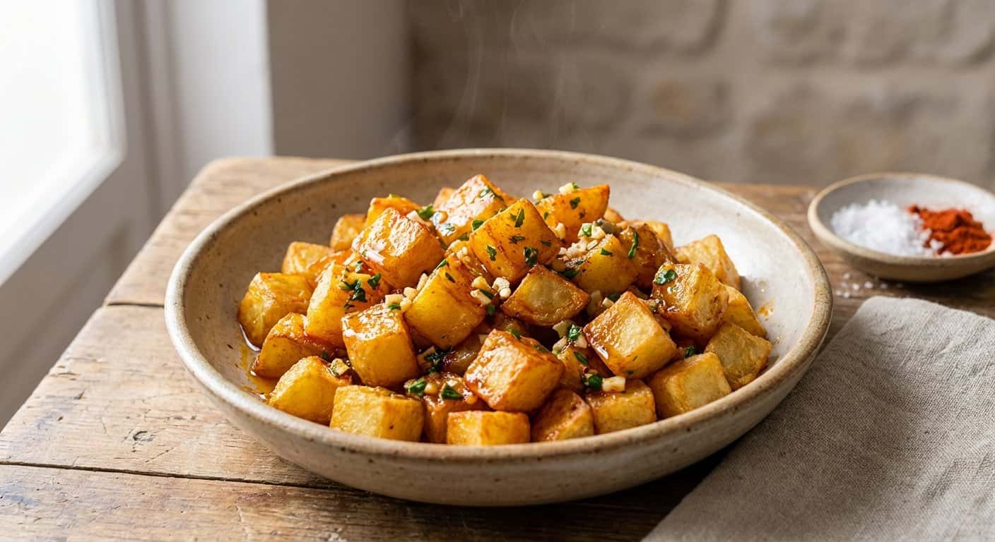 Patatas Salteadas con Salsa de Ajo