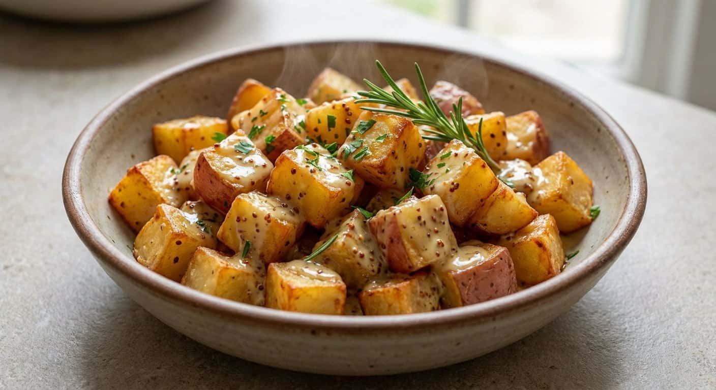 Patatas Salteadas con Salsa de Mostaza