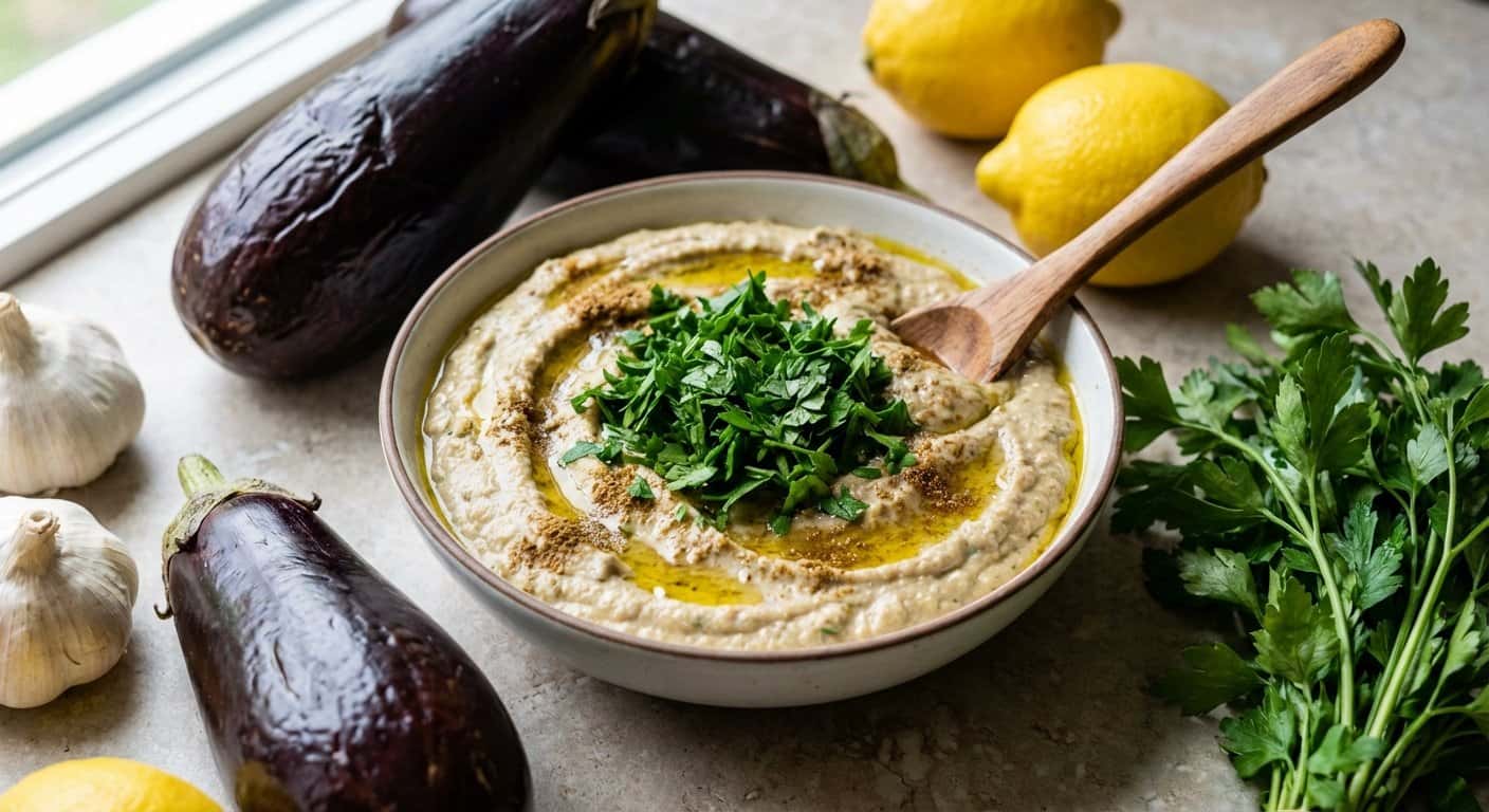 Paté de Berenjena Asada con Perejil