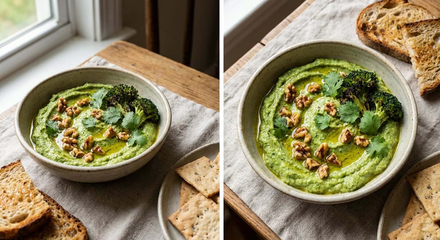 Paté de Brócoli Asado con Cilantro