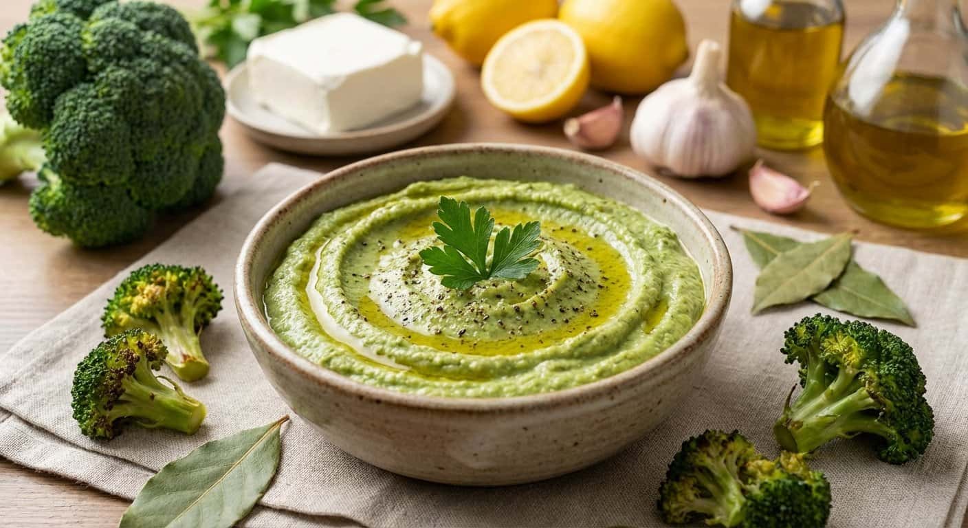 Paté de Brócoli Asado con Laurel