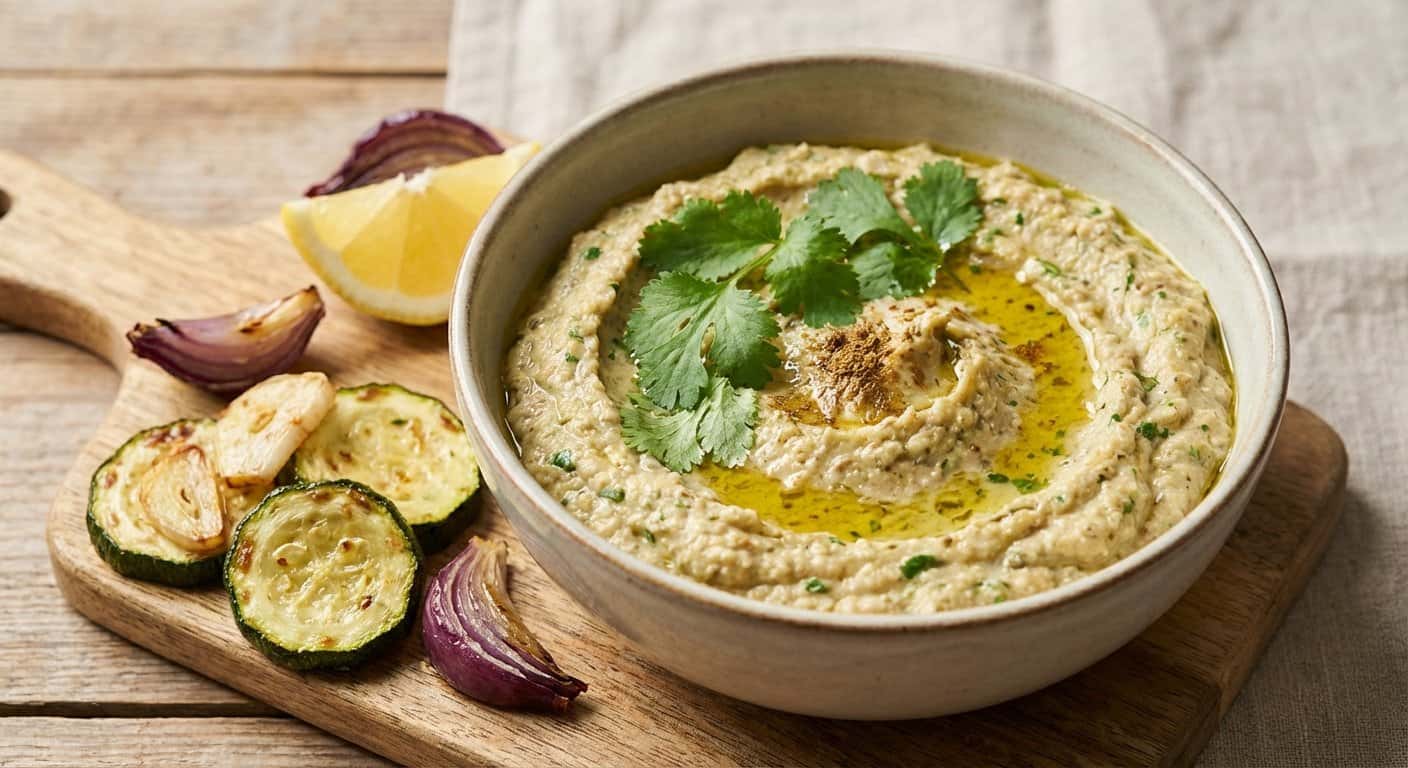Paté de Calabacín Asada con Cilantro
