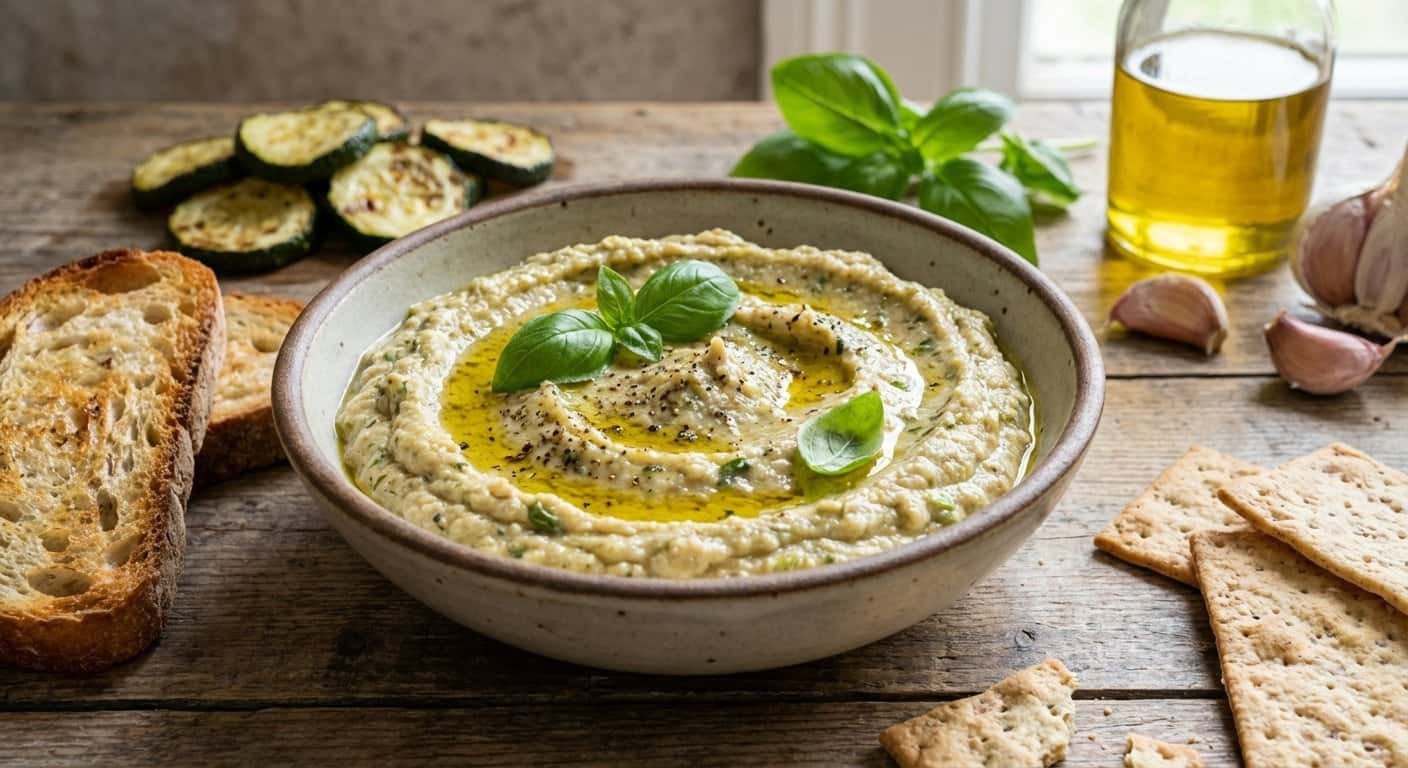 Paté de Calabacín Asado con Albahaca