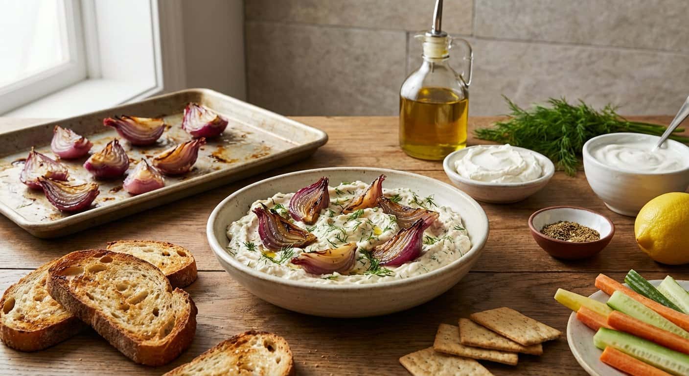 Paté de Cebolla Asada con Eneldo