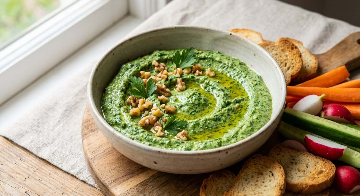 Paté de Espinacas Asada con Perejil