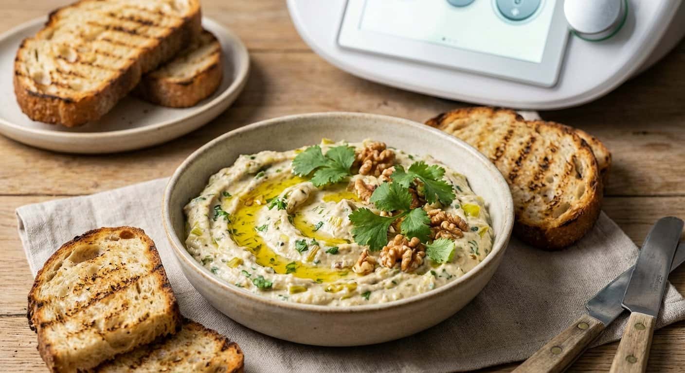 Paté de Puerro Asado con Cilantro en Thermomix