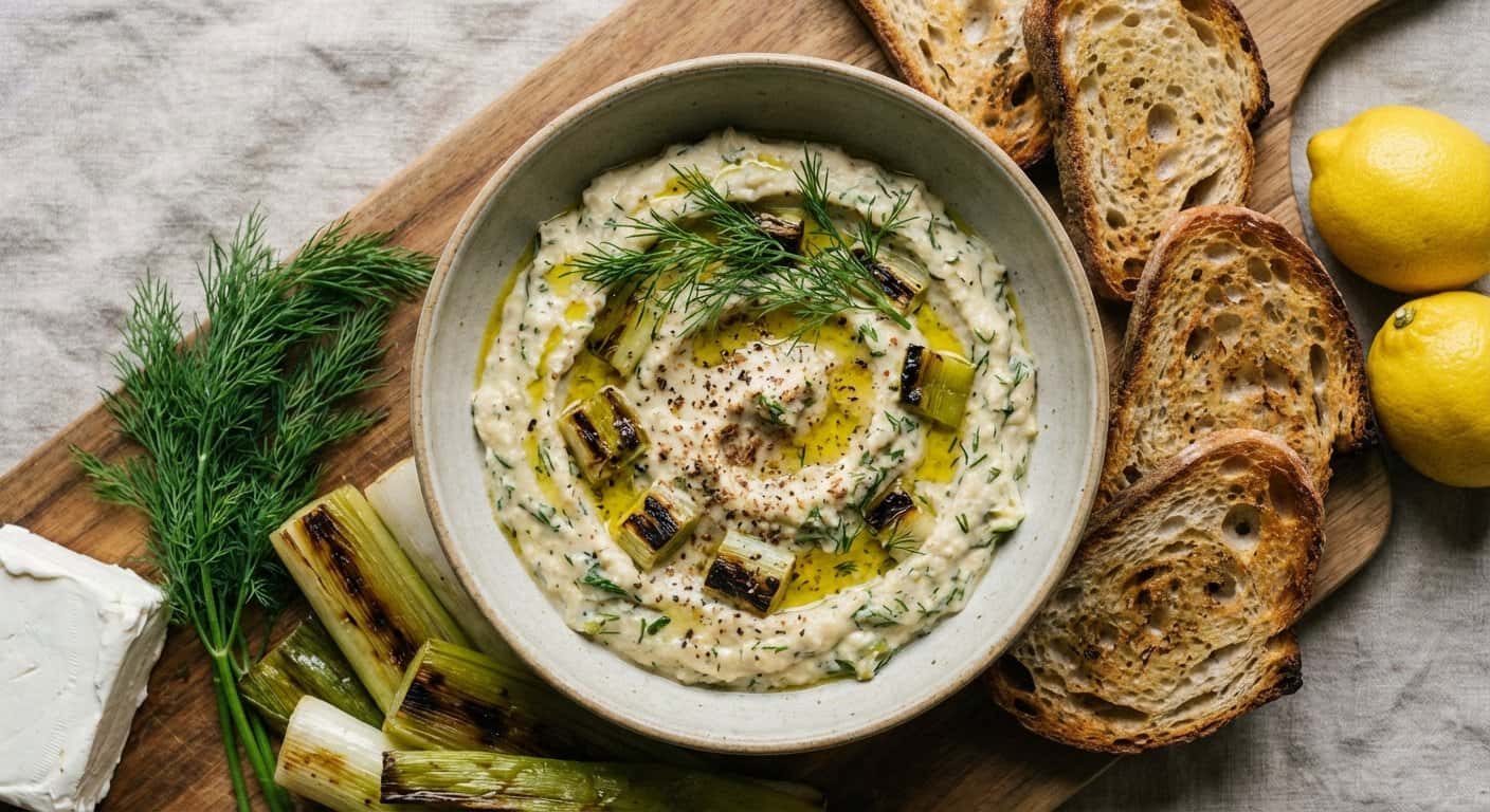 Paté de Puerro Asado con Eneldo