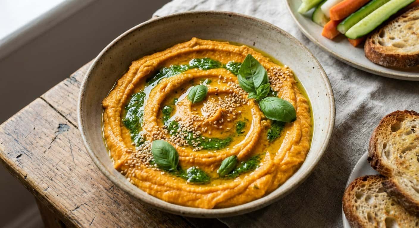 Paté de Zanahoria Asada con Albahaca