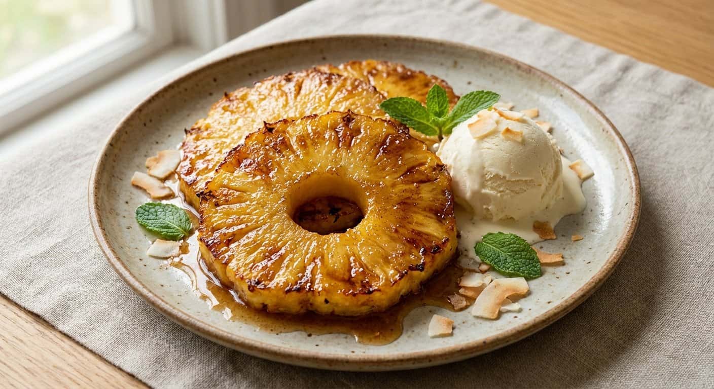 Piña Caramelizada en Airfryer