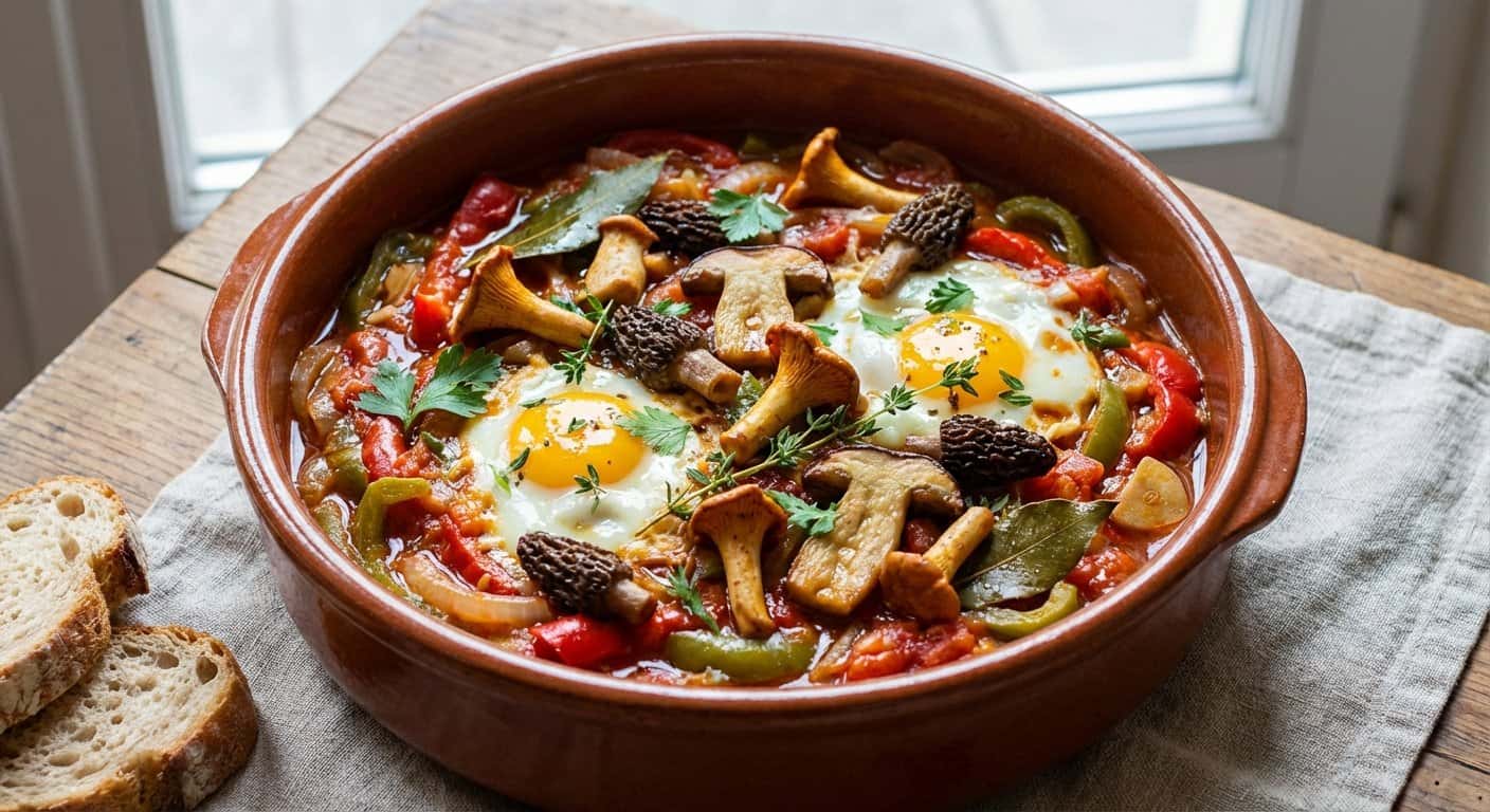 Piperade Bretón con Setas