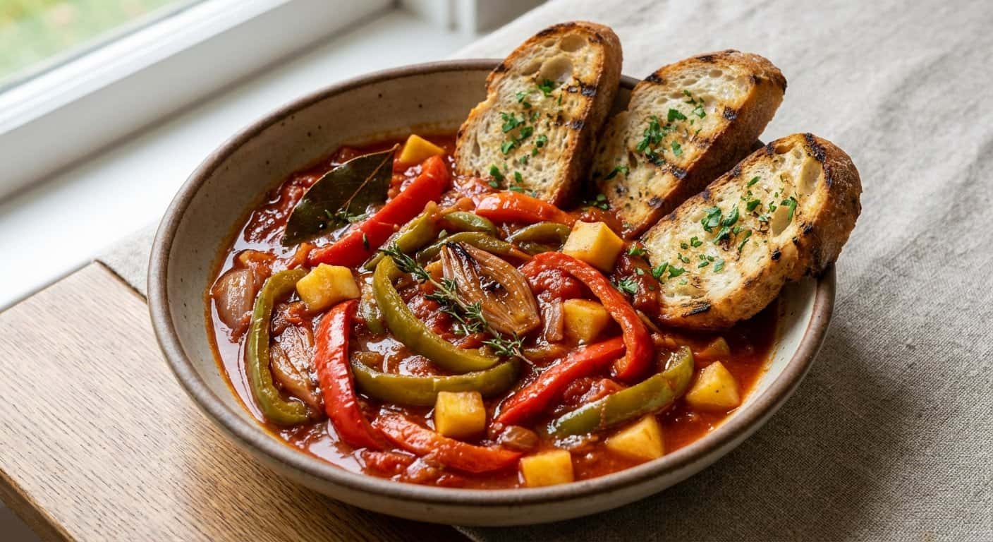 Piperade Normando con Chalotas