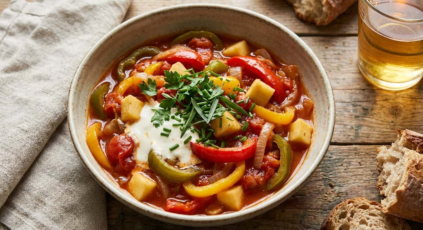 Piperade Normando con Hierbas