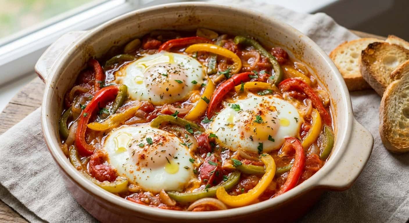 Piperade Provenzal con Vino Blanco