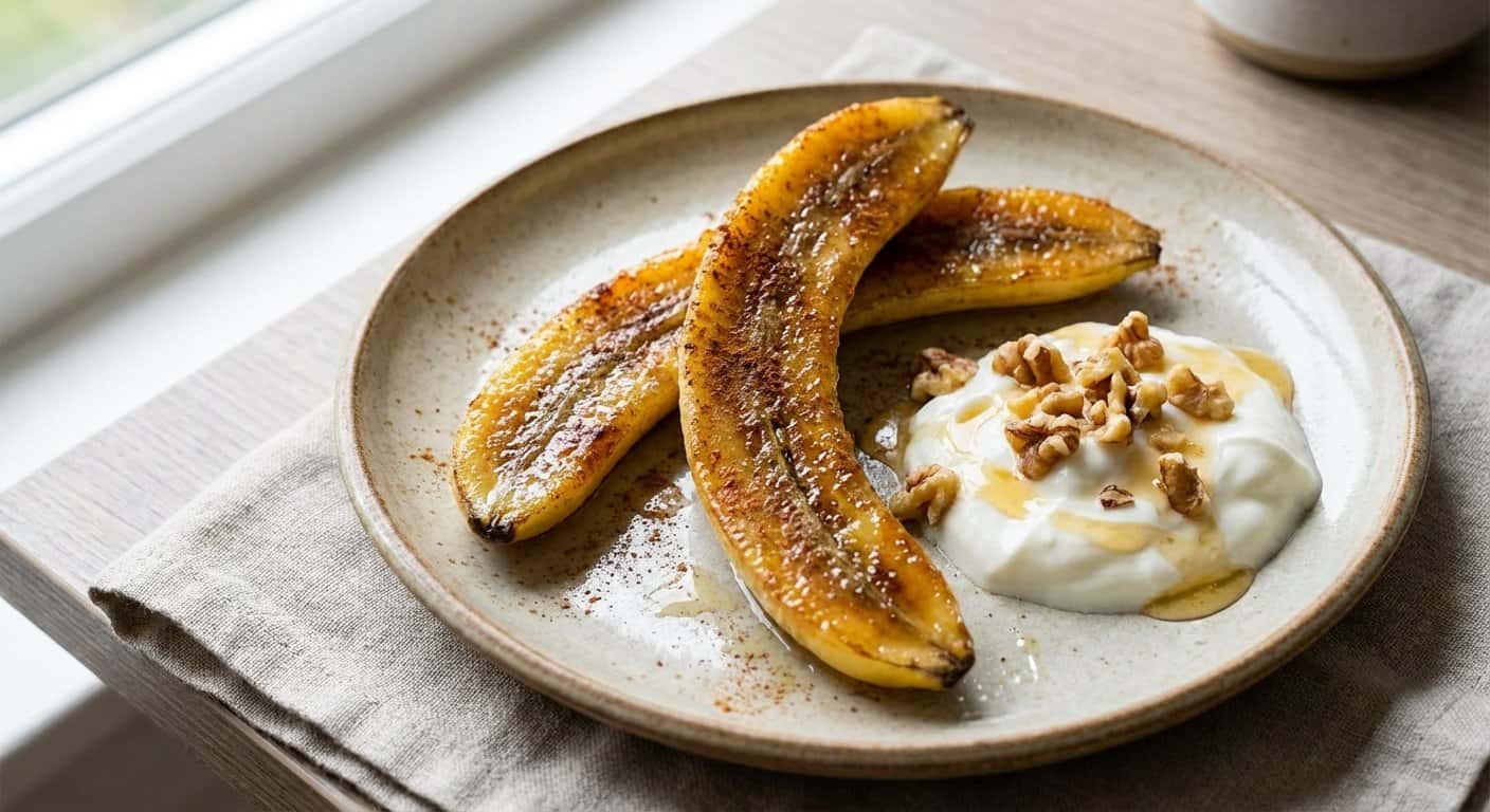 Plátano Caramelizado Saludable en Airfryer