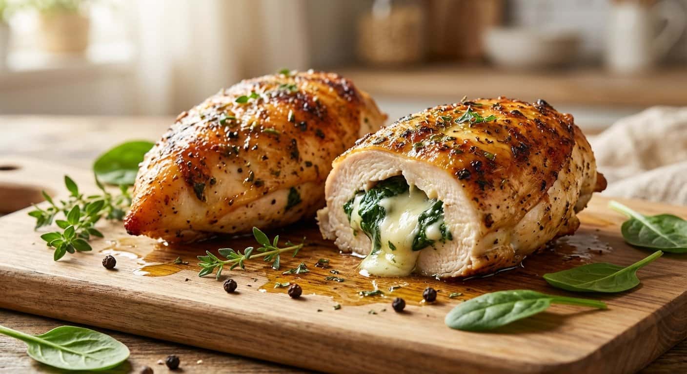 Pollo Relleno Individual en Airfryer