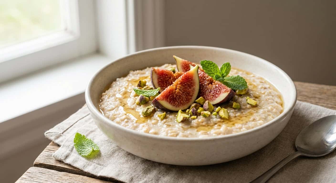 Porridge de Avena con Higos y Pistachos