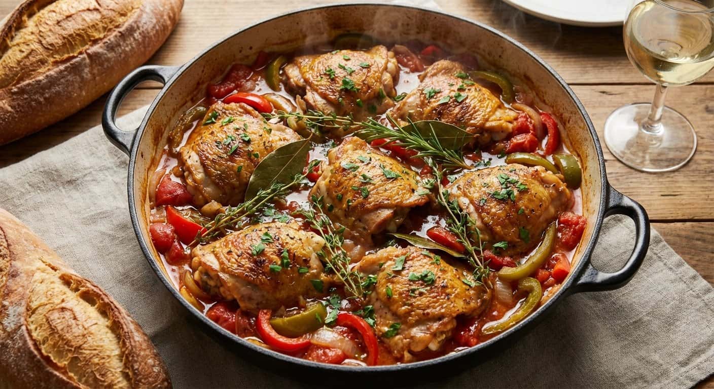 Poulet Basquaise Parisino con Hierbas