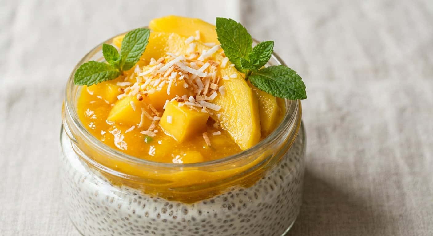 Pudín de Chía con Mango