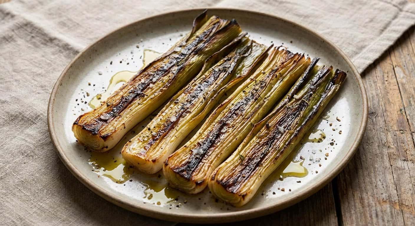 Puerros Asados en Airfryer