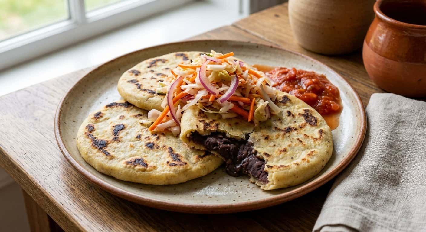 Pupusas de Frijol Veganas