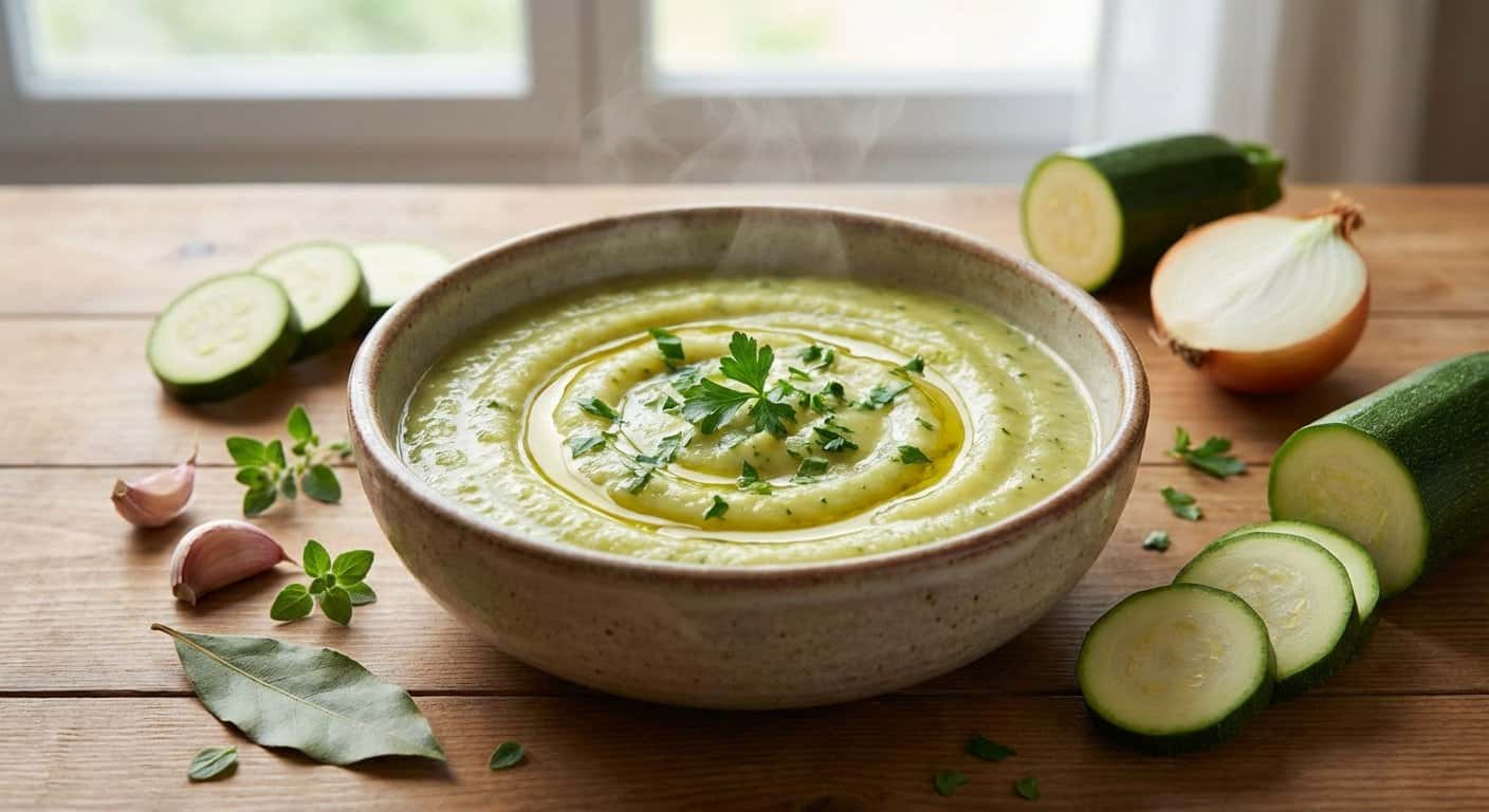 Puré de Calabacín Guisado en Thermomix