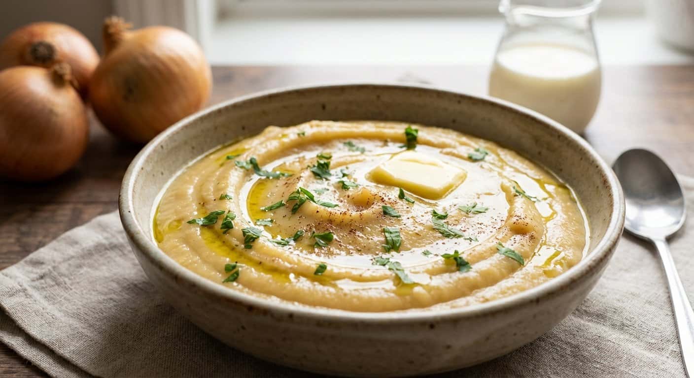 Puré de Cebolla al Vapor en Thermomix