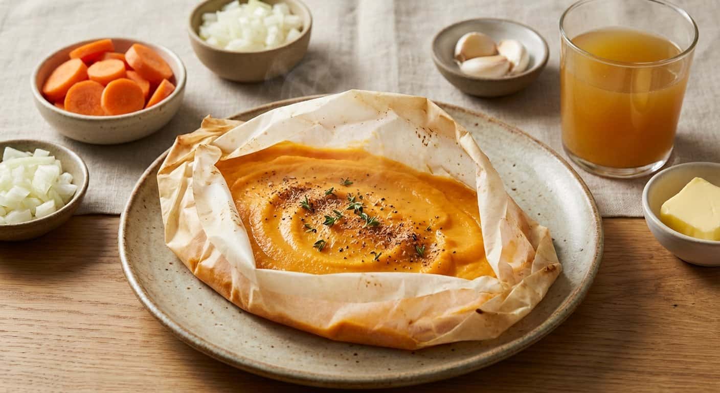 Puré de Zanahoria en Papillote al Thermomix