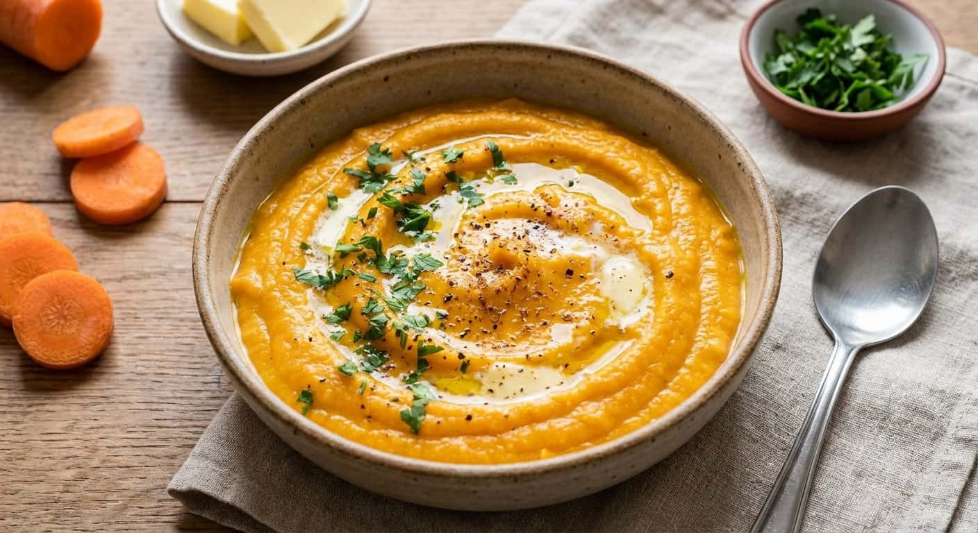 Puré de Zanahoria Estofado en Thermomix