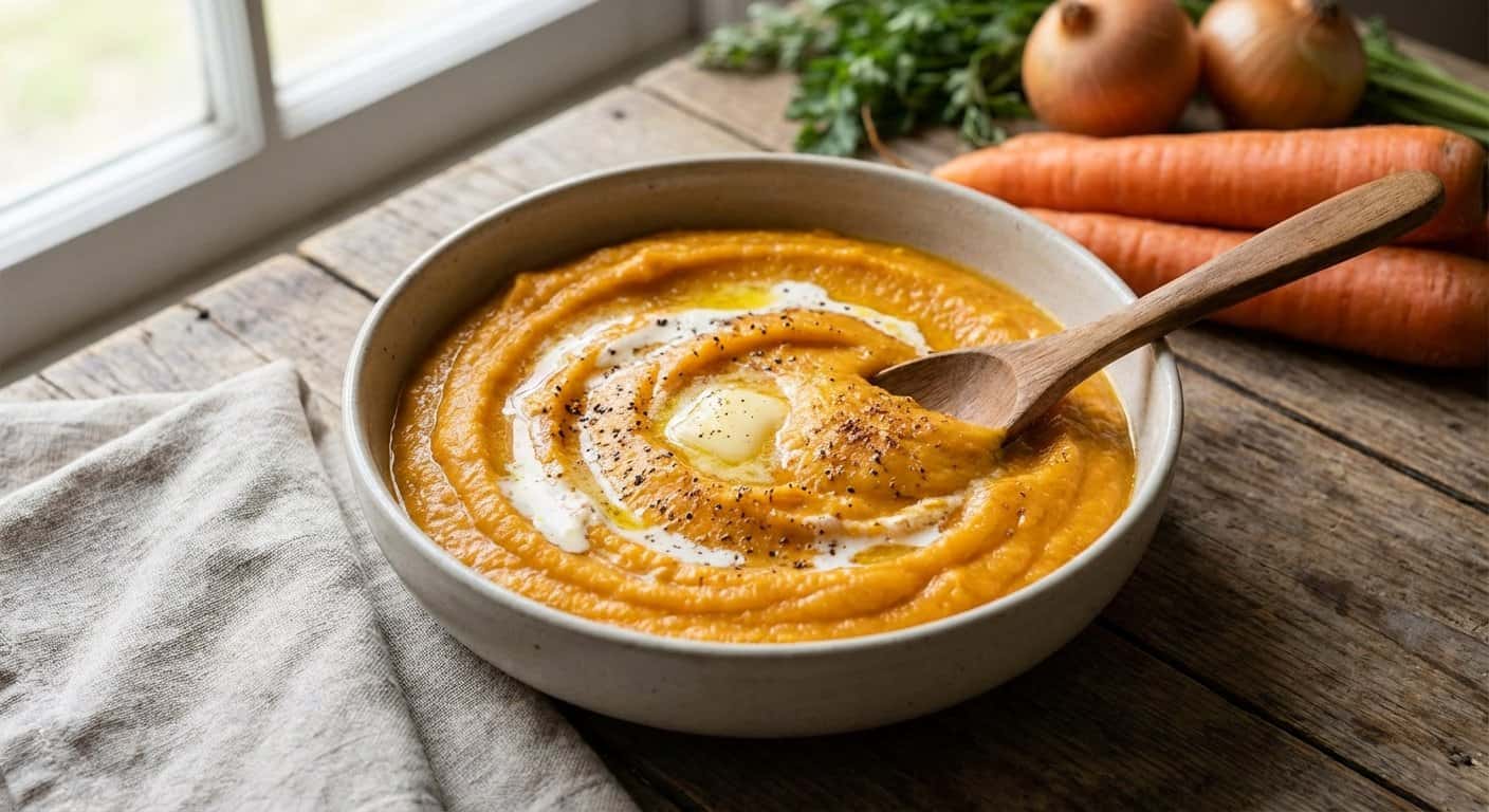 Puré de Zanahoria Guisado en Thermomix