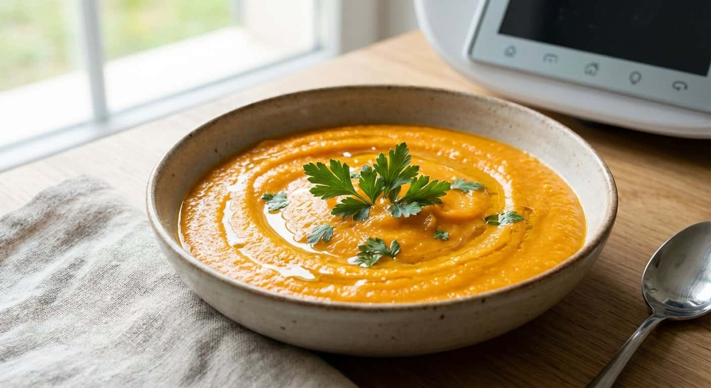 Puré de Zanahoria Ligero en Thermomix