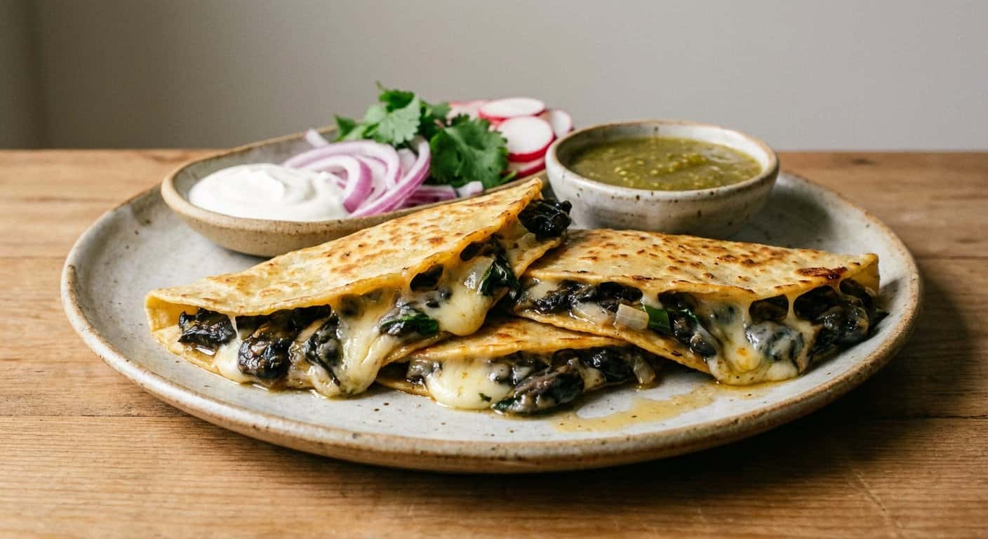 Quesadillas de Huitlacoche con Queso Oaxaca