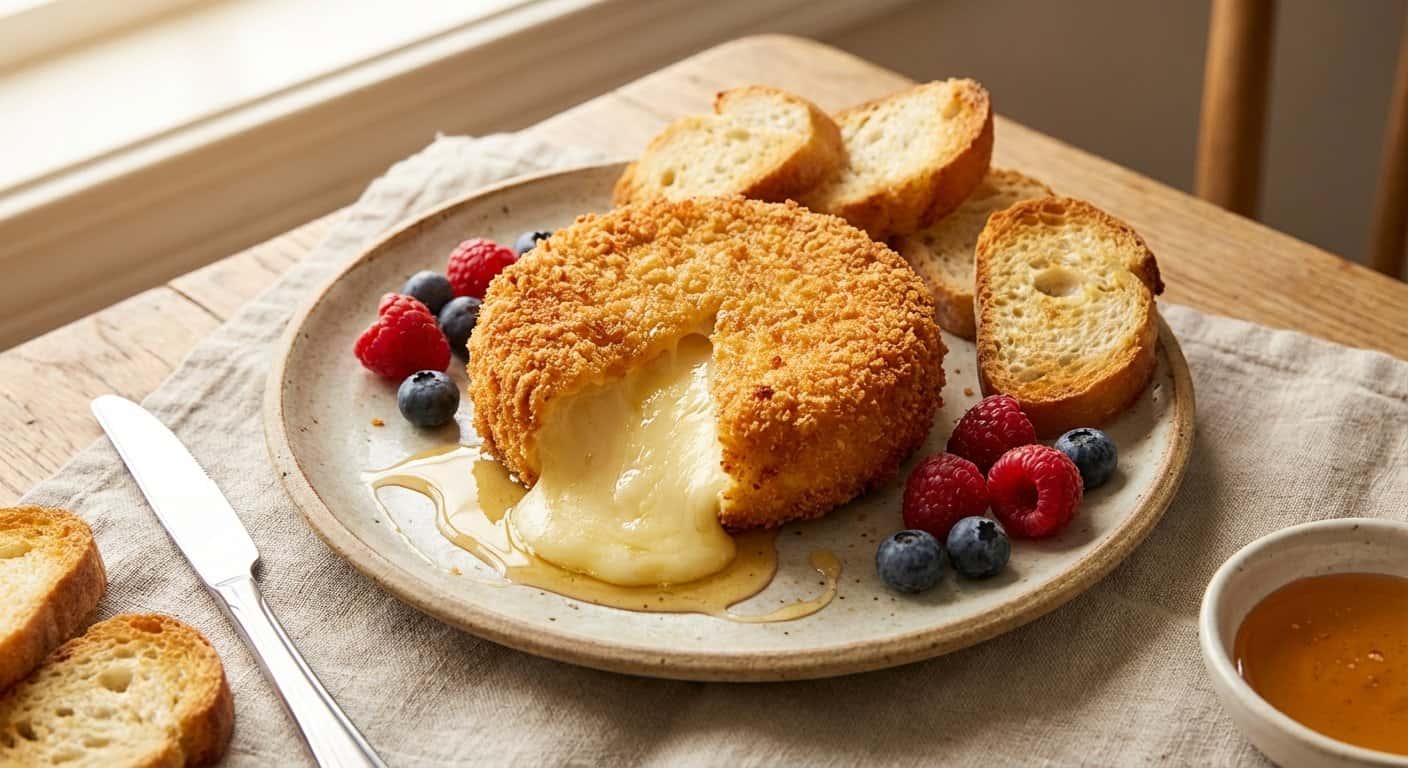 Queso Camembert Empanado en Airfryer
