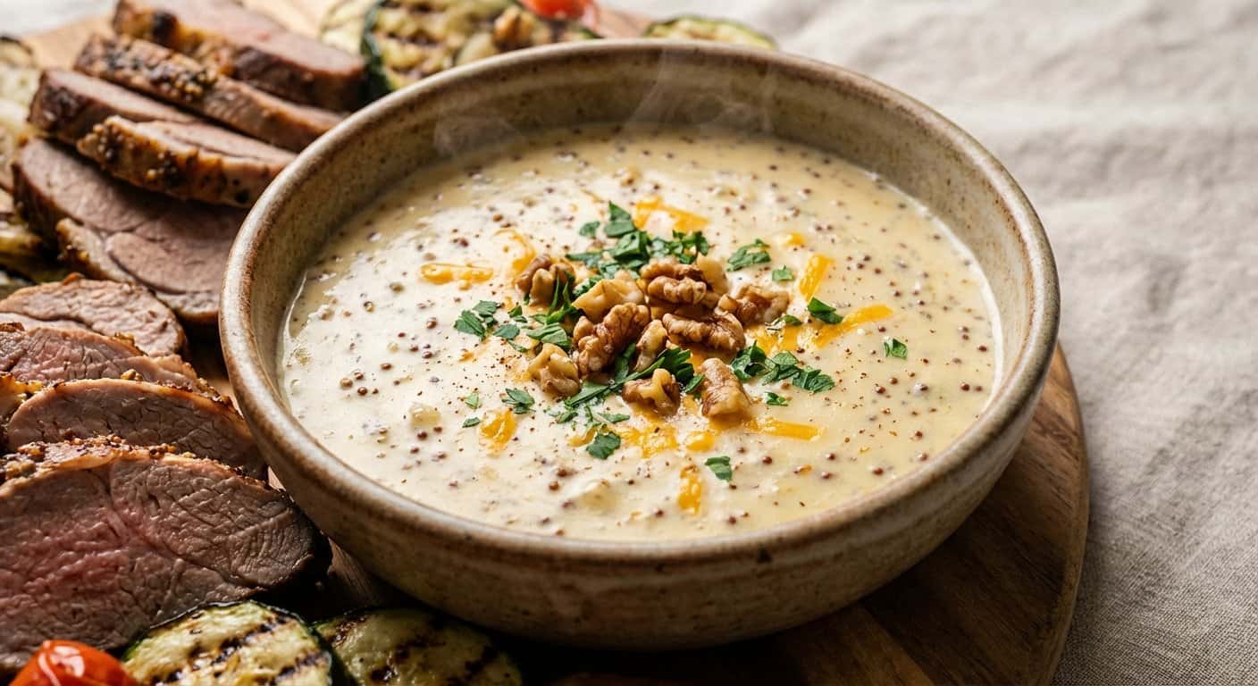 Queso con Mostaza Antigua Alto en Proteínas
