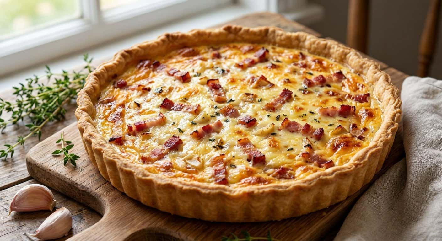 Quiche Lorraine Alsaciano con Ajo