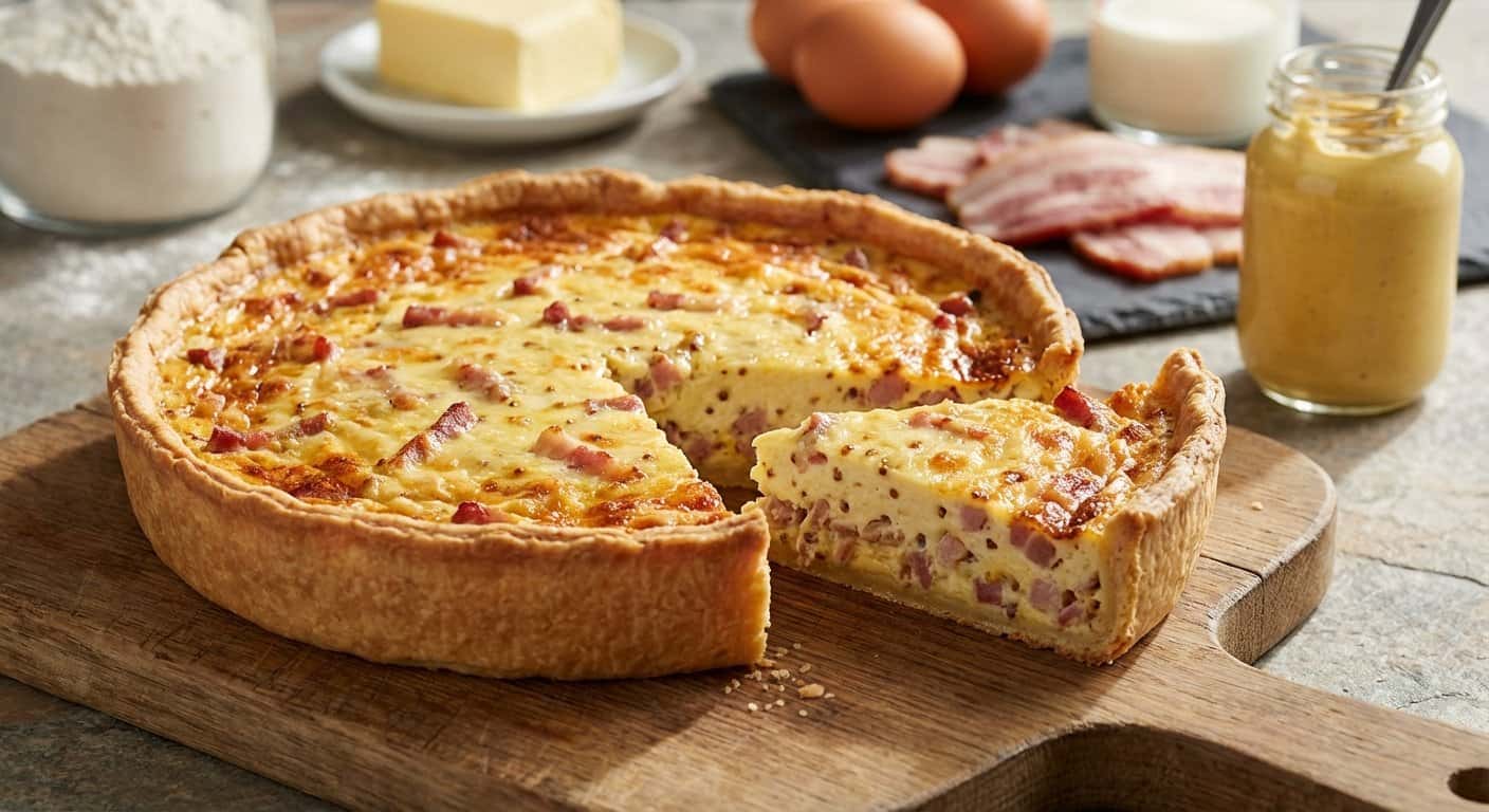 Quiche Lorraine Bretón con Mostaza