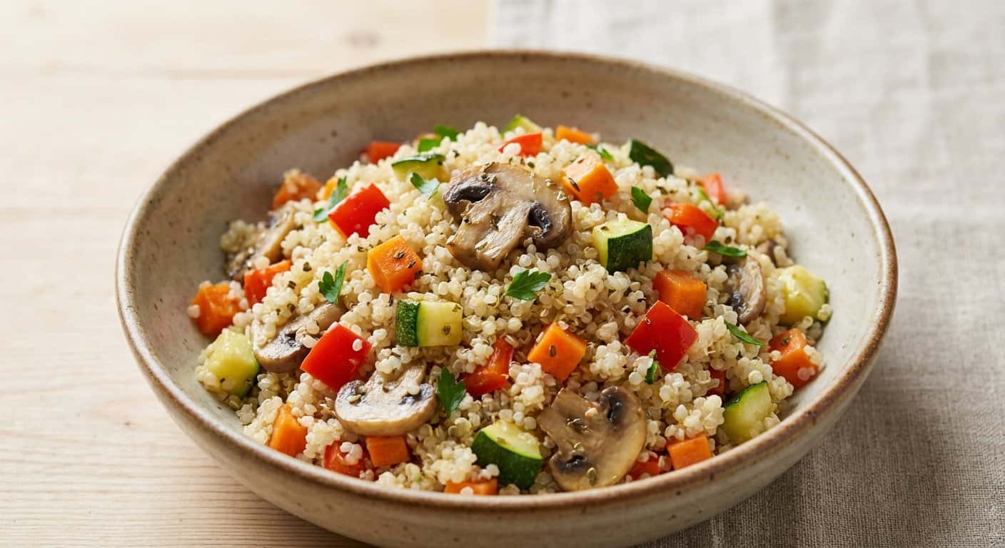 Quinoa con Verduras y Orégano