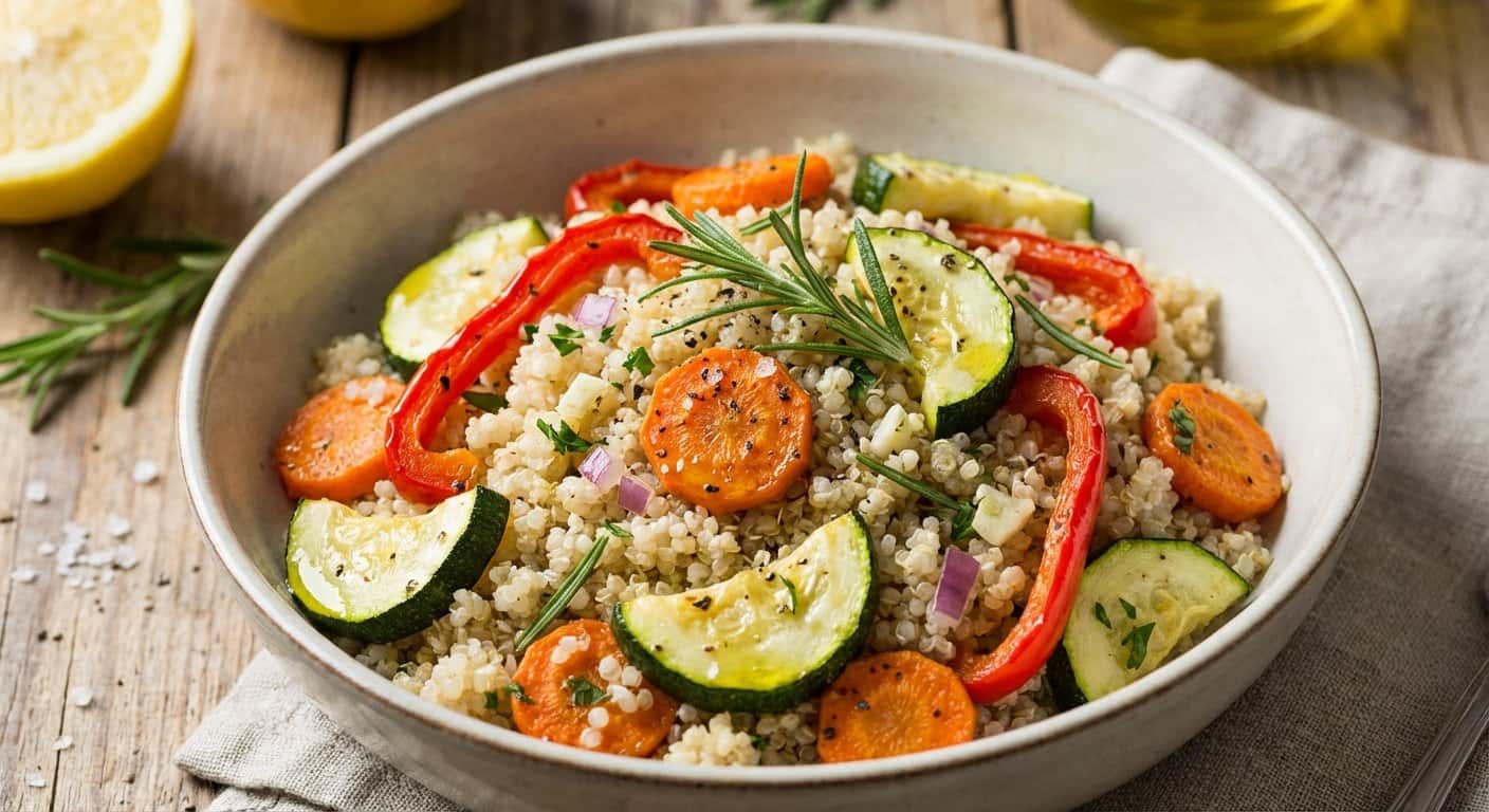 Quinoa con Verduras y Romero