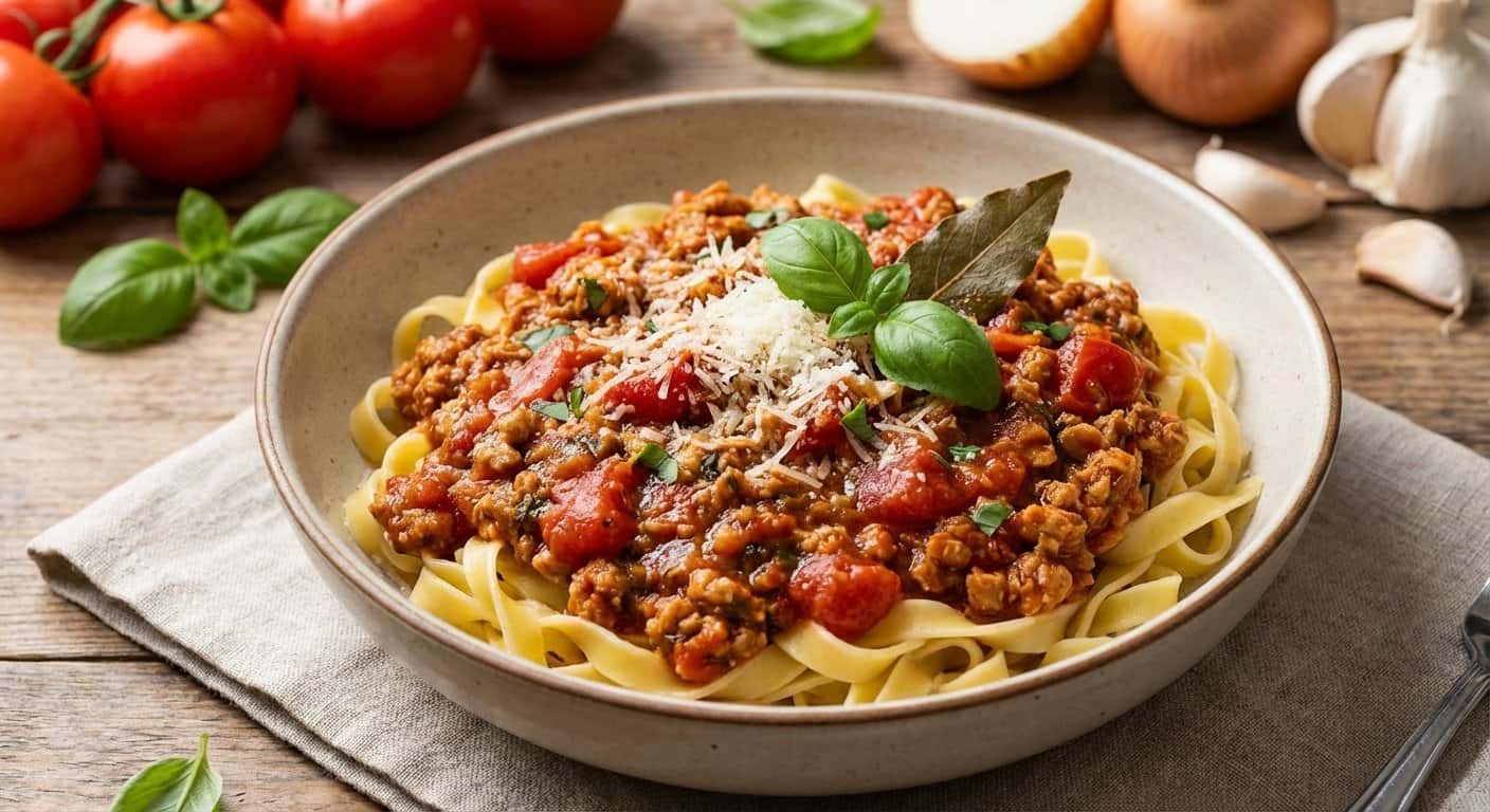 Ragú de Soja Texturizada con Tomate