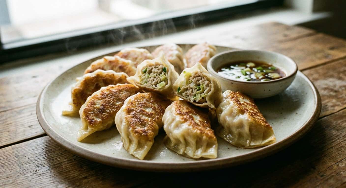Ramen Gyoza de Cerdo con Col China